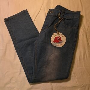 Stylish Denim Straight Leg Jeans